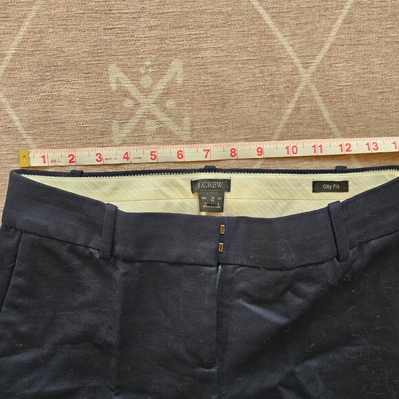 J. Crew Dark navy blue pantsuit work trousers - Picture 3 of 9